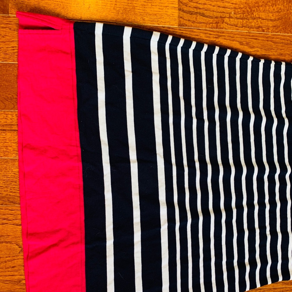 Hatley cotton dress - medium - navy & pink